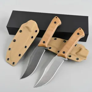 Couteau de Survie Professionnel – Acier 8Cr13Mov & Manche G10