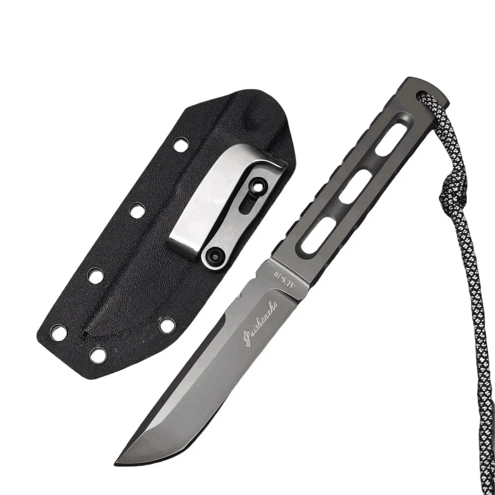 Couteau Fixe TRSKT AUS-10 : Monobloc 6mm et Dureté 61HRC – Image 9