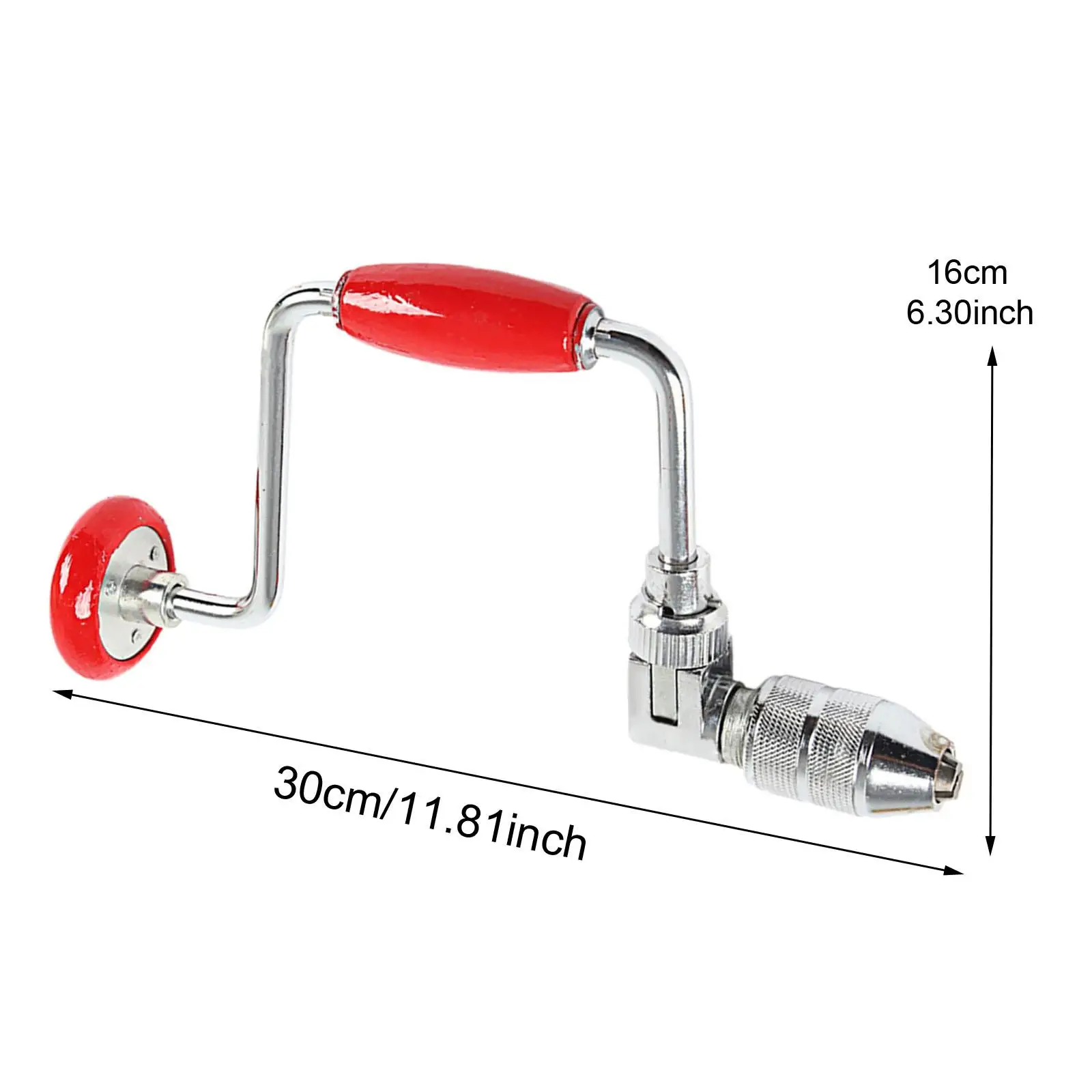 Vilebrequin de Charpentier 30cm : Acier Robuste & Cliquet – Image 6