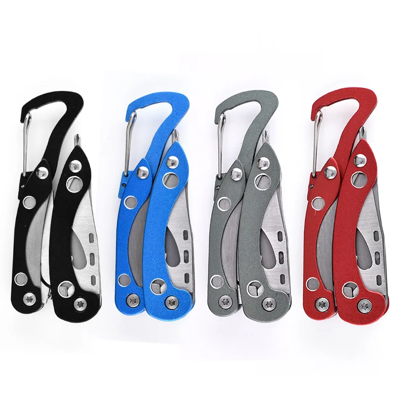 Mini Pince Multi-Outils 83g : Mousqueton & Acier Inoxydable – Image 3