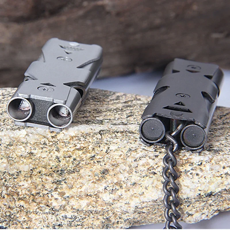 Sifflet Double Tube Aluminium 120dB : Compact & Étanche – Image 15