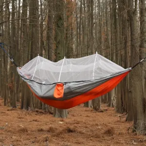 Hamac Camping Moustiquaire 260cm : Nylon 210T 200kg Léger