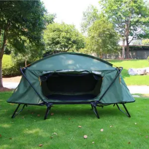 Lit de Camping 2 Pers. avec Tente : Acier/Alu & Oxford 210D
