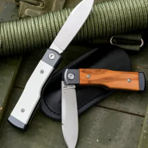 Outil Pliant Bois 16cm : Acier Inoxydable D2 & Verrouillage EDC