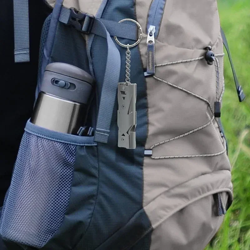 Sifflet Double Tube Aluminium 120dB : Compact & Étanche – Image 3
