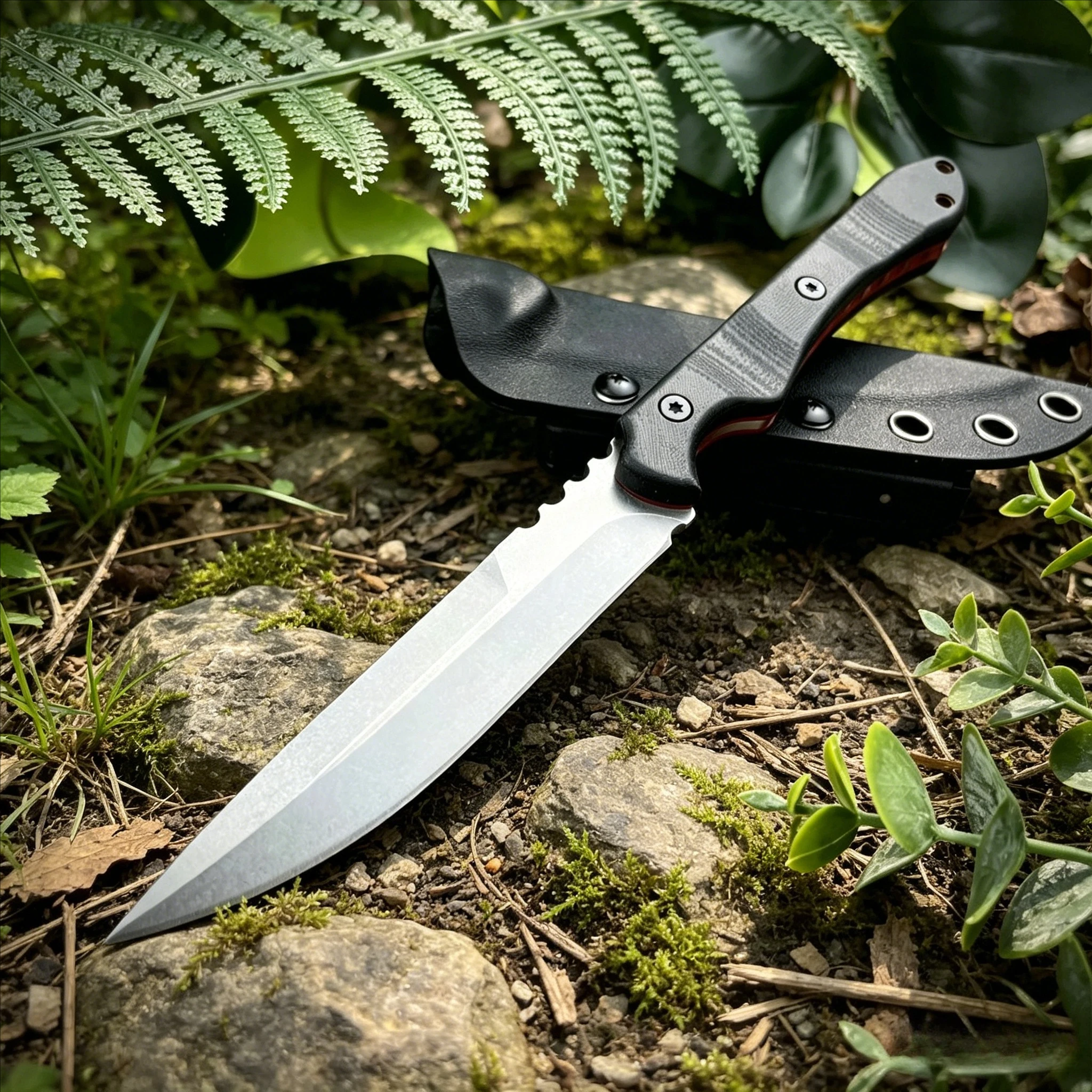 Outil Ultra-Léger 110g : Acier D2, Manche G10 & Étui Inclus