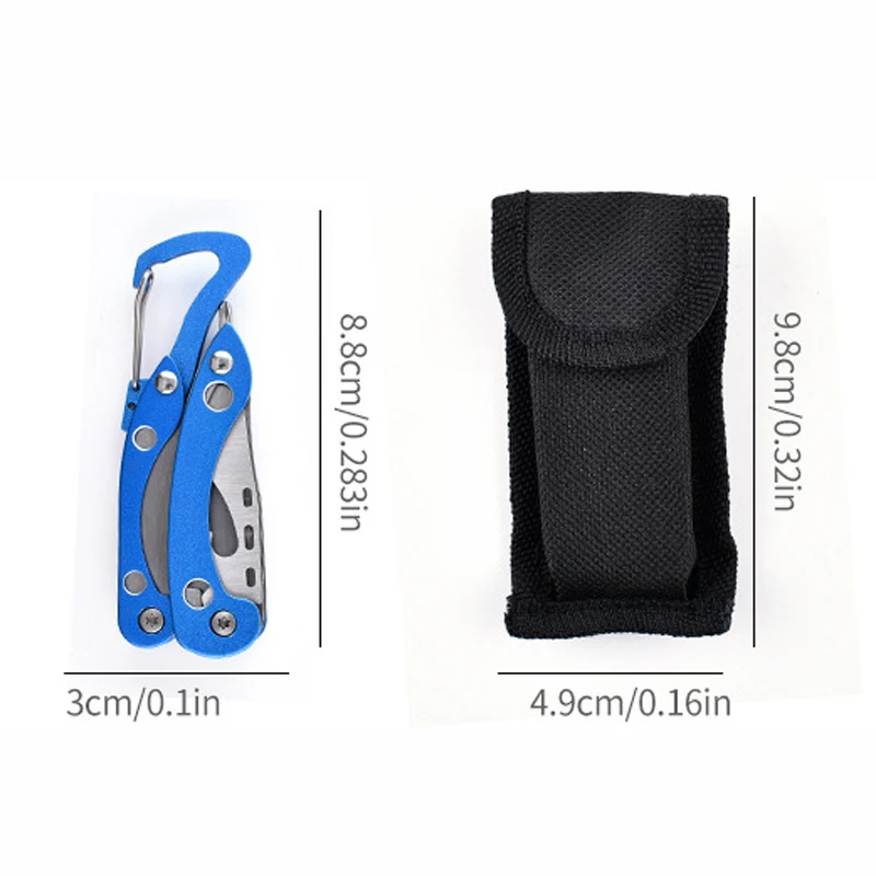 Mini Pince Multi-Outils 83g : Mousqueton & Acier Inoxydable – Image 4