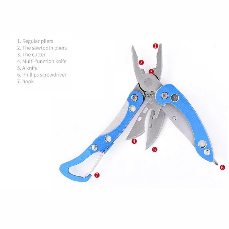 Mini Pince Multi-Outils 83g : Mousqueton & Acier Inoxydable – Image 16