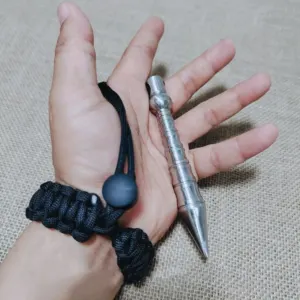 Poinçon Acier Inox 12,5cm : Outil de Marquage & Cordon EDC