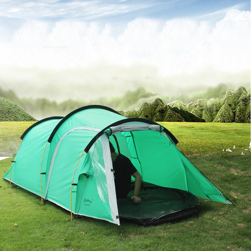 Tente 3-4 Pers. Chambre & Salon : Imperméable 3000mm, 3,7kg