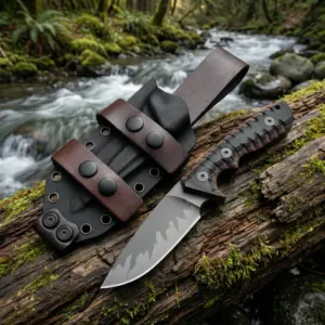 Outil Fixe Outdoor 20cm : Acier Haute Qualité & Gaine Incluse