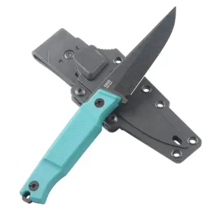 Outil Fixe D2 21,5cm : Manche Nylon Turquoise Léger 119g